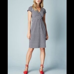 Boden navy white Casual Jersey dress 14